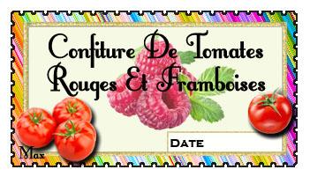 Confitur de tomates rouges et framoises
