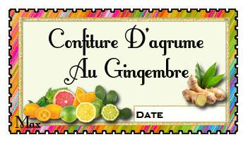 Confiture d agrume au gingembre