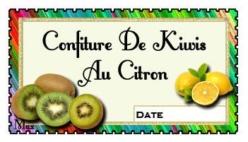 Confiture de kiwis au citron