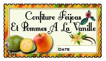 Confiture feijoas et pommes a la vanille