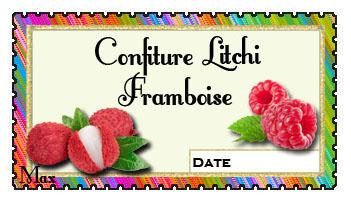 Confiture litchis framboises copie