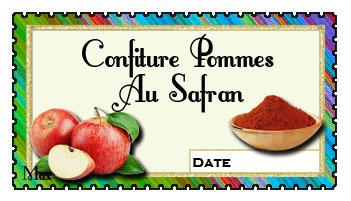 Confiture pommes au safran