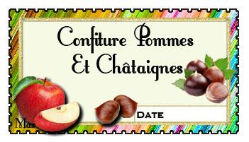 Confiture pommes et chataignes