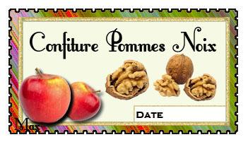 Confiture pommes noix