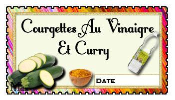 Courgettes au vinaigre et curry copie copie