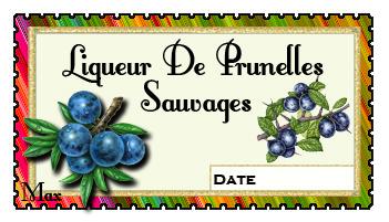 Liqueur de prunelles sauvages