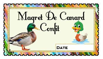 Magret de canard confit