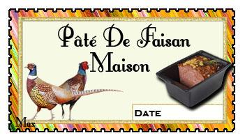 Pate de faisan maison